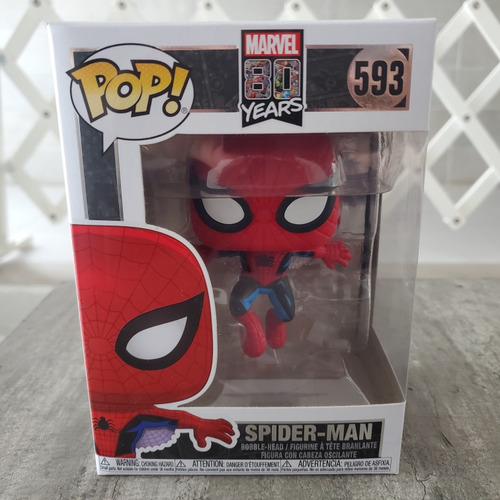 Funko Pop Spiderman #593 Marvel 80 Years | Primera Aparición (Usado)