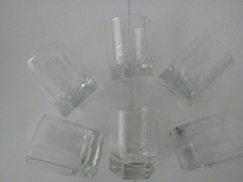 Vasos Pequeños De Vidrio Para Licor O Bebidas Caja De 6