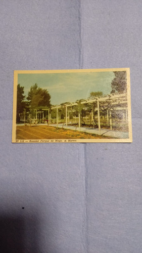 Postal Bahia Blanca Rosedal Vintage 