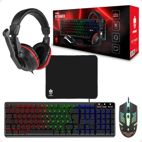 comprar Combo Gamer 4x1 Teclado Mouse Headset Mousepad Strong Tech M