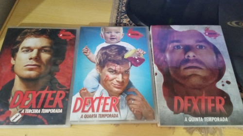 Box Dvd Serie Dexter 3 4 E 5 Temporadas Ótimos (Usado)