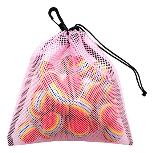 2 Duradero Bolsillo De Malla De Pelotas De