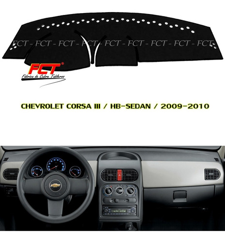 Cubre Tablero Chevrolet Corsa Iii Hb - Sedan 2009 2010 Fct