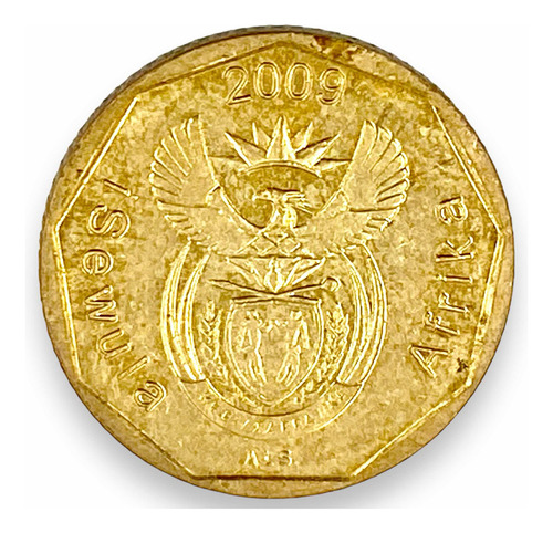 Moneda Sudáfrica De 10 Centavos Continente Africano (Usado)