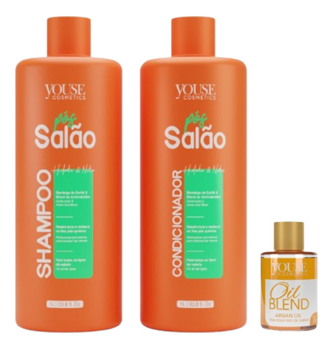 Kit Pós Salão Yuose Shampoo/condicionador 2x1lt +