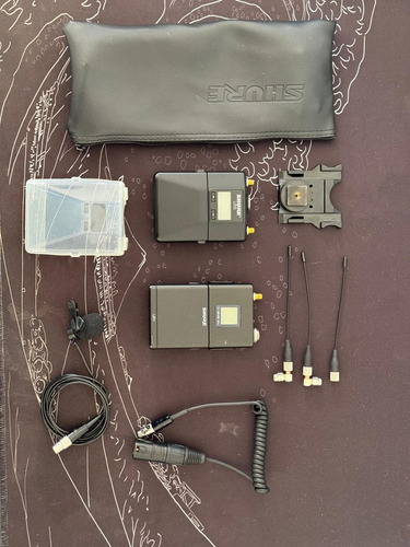 Shure Microfono Lavalier Ur1 Y Ur5 Negro (Usado)