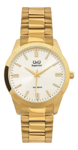 Reloj Para Hombre Q&q Superior S392j010y Dorado