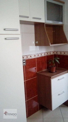 Imagem 10 de 18 de Imob03 - Apartamento Com 2 Dormitórios À Venda, 53 M² Por R$ 208.000 - Parque São Vicente - Mauá/sp - Ap3047