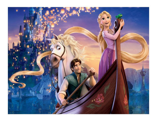 Adesivo Parede Princesas Enrolados Rapunzel 4m²