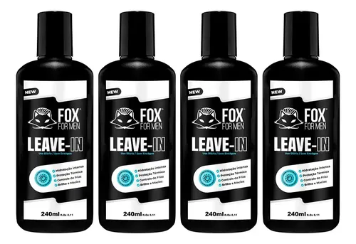 6 Leave In 240ml Fox For Men - Fixador Masculino | Parcelamento