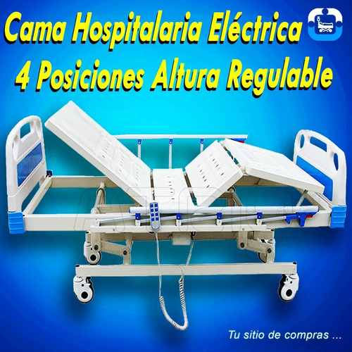 Imagen 1 de 2 de Cama Hospitalaria 4 Posiciones Eléctrica Incluye Mesa $1295