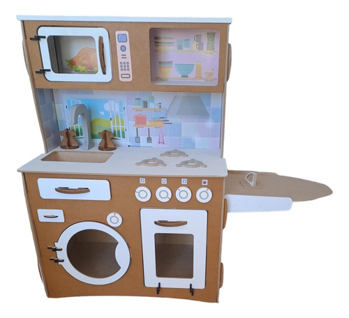  Cocinita Infantil Minichef Moderna Ch Pintada Madera Mdf 