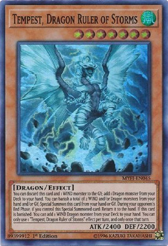 Tempest Señor Dragón De Las Tormentas Super Raro Yugioh