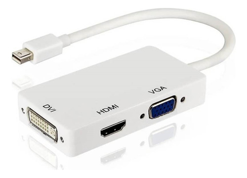 Convertidor 3 En 1 Mini Displayport A Vga Hdmi Y Dvi Multi