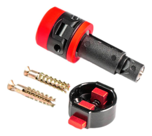 Soporte De Pared Para Guardar Bicicletas, Largo 7,25cm Rojo