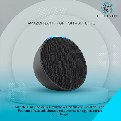 Echo Pop Con Asistente Virtual Alexa Color Negro 2023