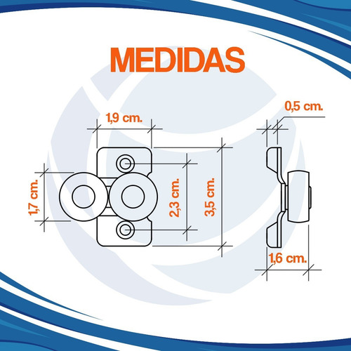 Patin Rueda Kit Placard Grupo Euro Classic X4/uni Cima