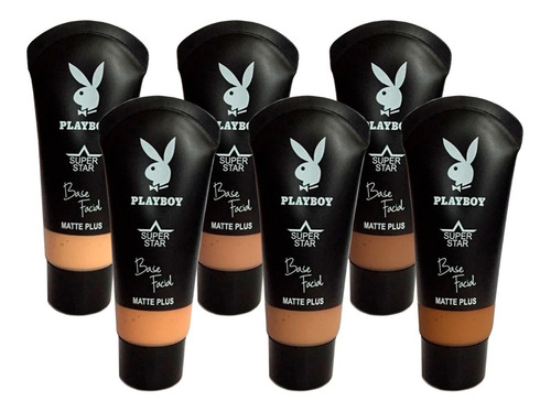 2 Base Líquida Mega Matte Playboy Perfect Face 30ml