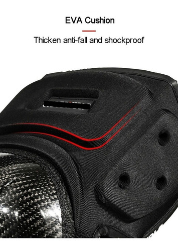 Kit Protecciones Motociclista Rodilleras Fibra Carbono