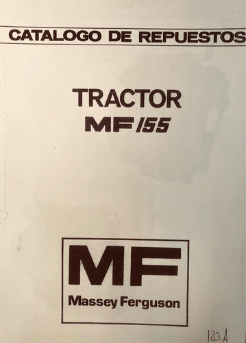 Manual De Repuestos Tractor Massey Ferguson 155