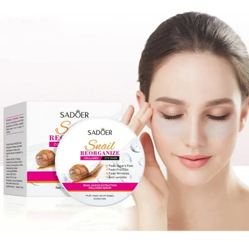 Parches Hidrogel Para Ojeras Sadoer Colágeno Baba De Caracol Todo Tipo De Piel Día/noche