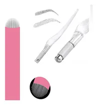 Comprar 50 Navajas Microblading 18u Nano 0.18mm Rosa+inductor Manual