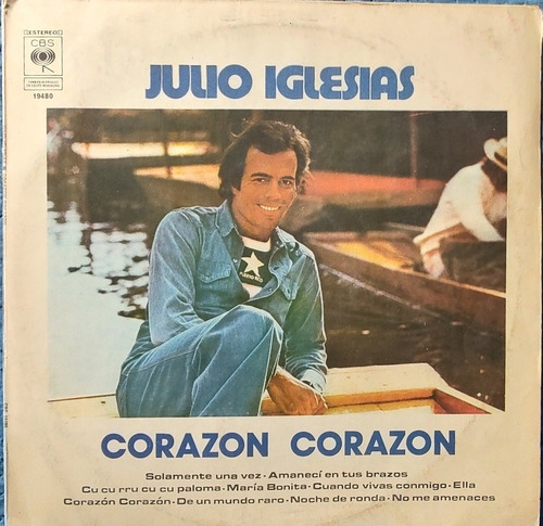 Vinilo Lp De Julio Iglesias Corazón Corazón(xx 1077