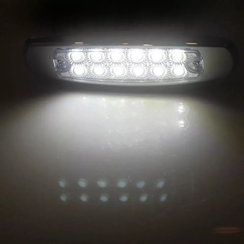 Foco Luz Lateral Led Bi-volts Trocha Borde Metálico X 5 Und