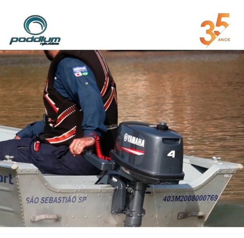 Imagem 8 de 8 de Motor De Popa Yamaha 2t 4hp Cmhs Poddium Náutica + Frete E/t