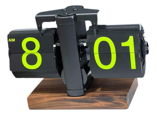 Reloj Con Tapa Automática, Reloj Abatible Hacia Negro