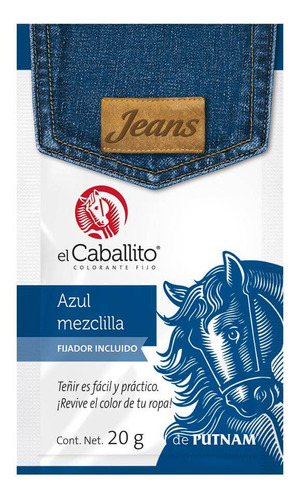 El Caballito C/fijador 20gr Azul Mezclilla