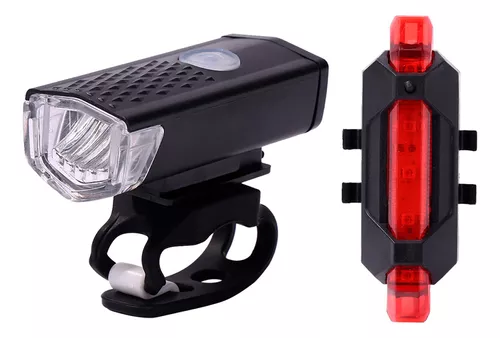 Luces Led Bicicleta Delantera Trasera Recargable Seguridad