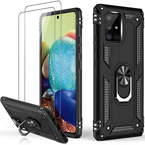 Funda Grado Militar Para Galaxy A71 5g - Negro 