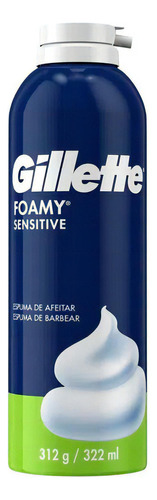 Gillette Espuma De Afeitar Foamy Sensitive 312g