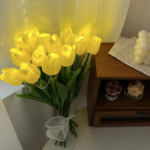 Luz De Vaso De Tulipa Simulada