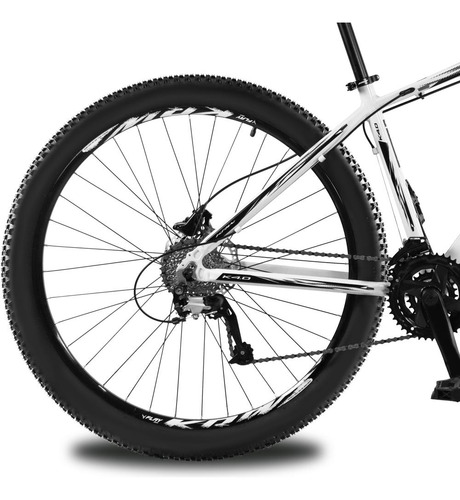 Bicicleta Aro 29 Krw Alum 27vel Shimano Acera Hid Trava Kr10 Cor Branco/preto