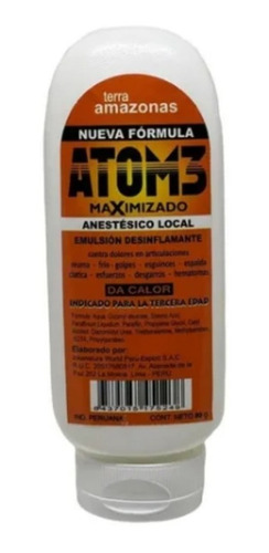 Gel Atom 3 Maximizado Anestesico 80gr 