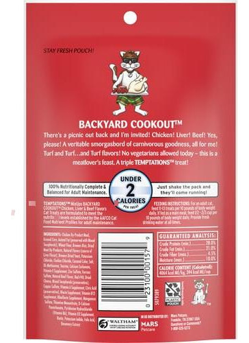 Golosina Whiskas Temptation Cookout Para Mascotas 1 Unidad
