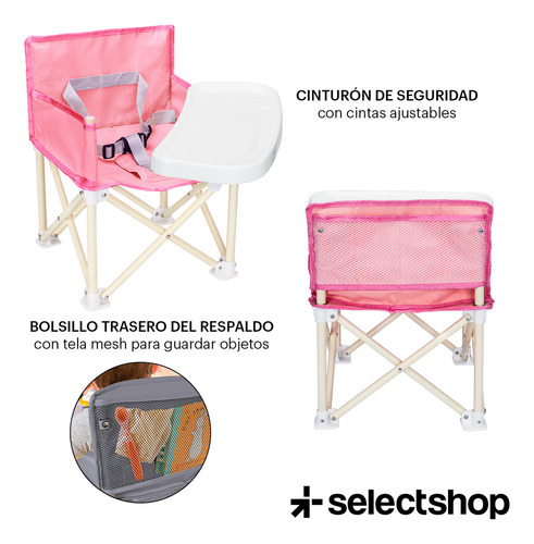 ..periquera Para Bebe Portatil Plegable Silla Comer Ajustabl