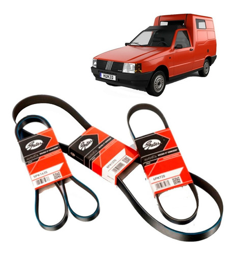 Correa Aire Acondicionado Para Fiat Fiorino 1.7 8v 1997 2000