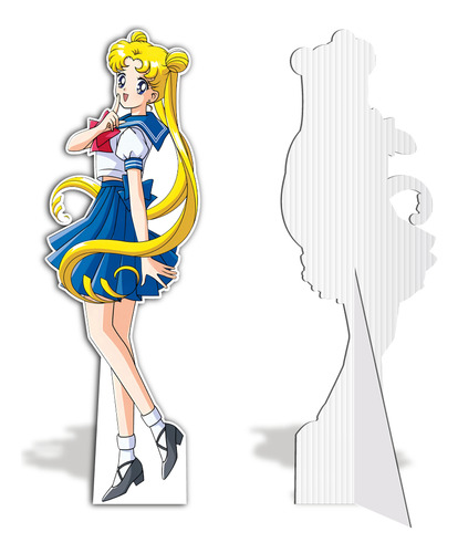 Figura Sailor Moon Usagi Base Solida Tamaño Real Coroplast Modelo 2