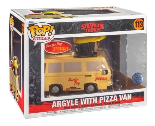 Funko Pop Stranger Things Argyle With Pizza Van (113) Specia