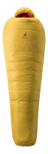 Saco de dormir Deuter Astro Pro 1000 -18c con forma de sarcófago, color amarillo