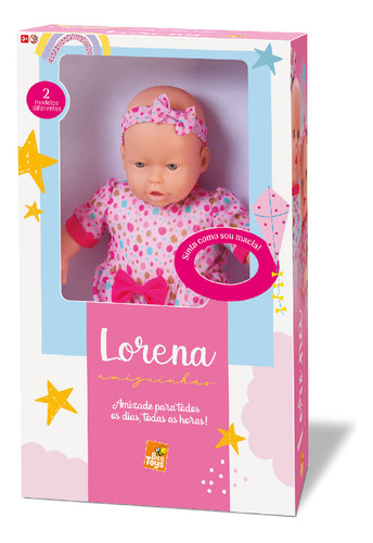 Boneca Lorena Bee Toys - Super Macia!!