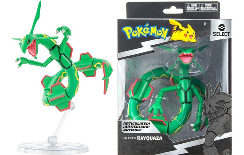 Pokemon Select Figura Rayquaza Articulado 2022 6 Pulgdadas