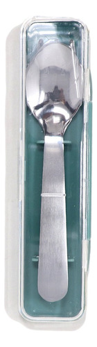 Miniso Kit De Cubiertos Con Estuche Acero Inoxidable Verde 1