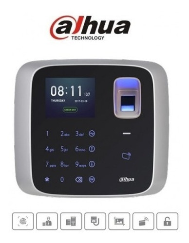 Imagen 3 de 7 de Control Acceso Dahua Asa2212a Autonomo Camara Huella Codigo