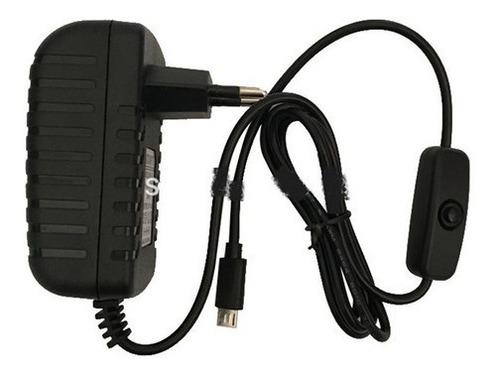Fonte Micro Usb P/ Raspberry Pi 3 5v 3a Botão Liga Desliga