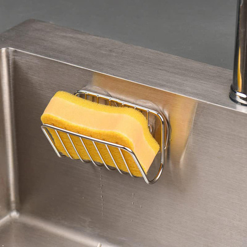 2 Soporte De Esponja De Acero Inoxidable, Estante Para