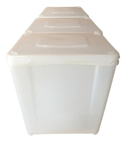 Pote De Plastico Para Colocar No Freezer - Kit 03 Peças